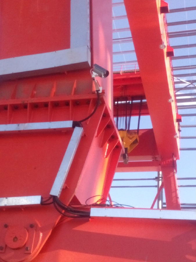 內蒙古蘭石門式起重機安全監控系統現場安裝圖十二